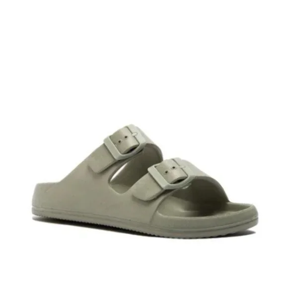 !! NEW !! Lightweight Double Buckle Sandals – Sage Green - Picture 6 of 10